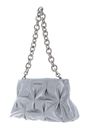 COCCINELLE Ophelie Goodie Rock Handbag Craquele Leather Silver
