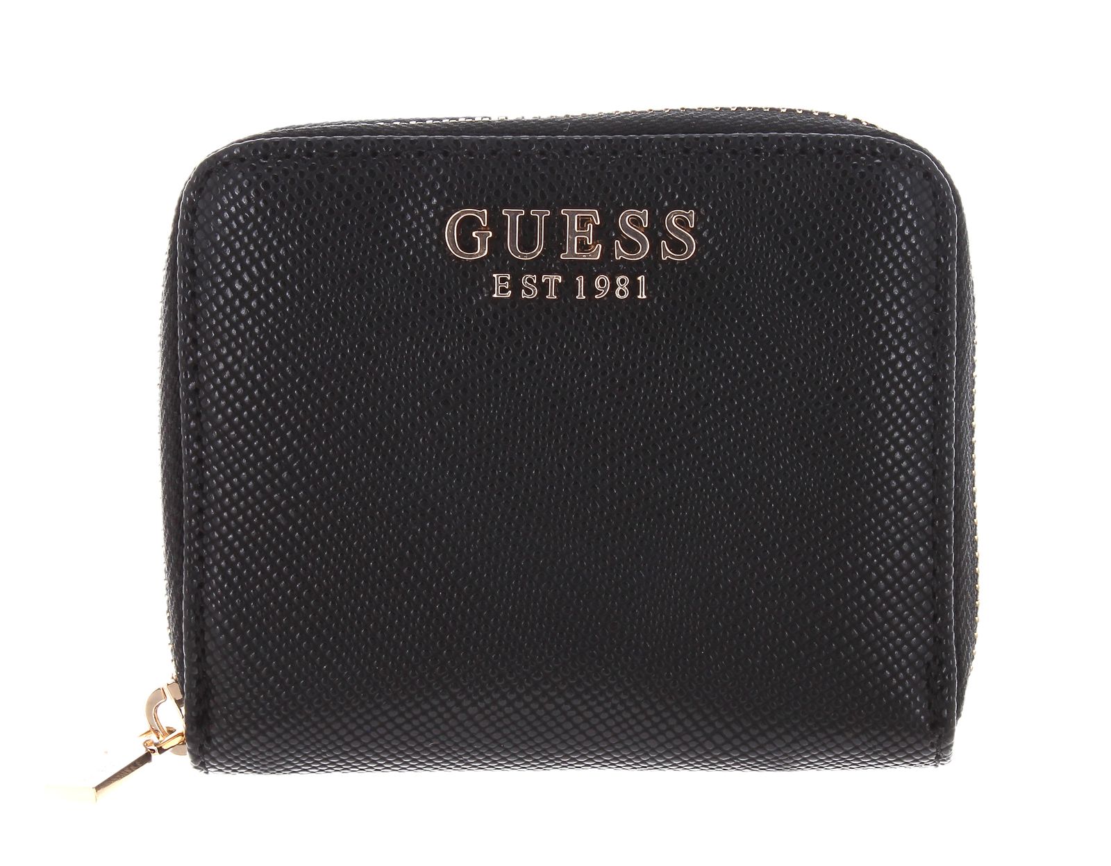Guess BRENTON ZIP AROUND - Portafoglio - black/nero