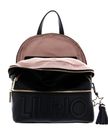 LIU JO Logo Backpack M Nero LIU JO Logo Backpack M Nero