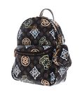 GUESS House Party Backpack L Brown Logo Multi