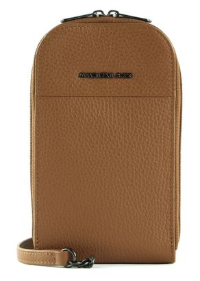 MANDARINA DUCK Mellow Leather Phone Crossbody Bag Indian Tan