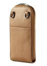 MANDARINA DUCK Mellow Leather Phone Crossbody Bag Indian Tan