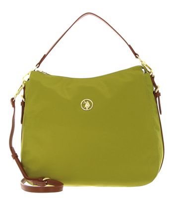 U.S. POLO ASSN. Houston Hobo Bag L Green / Tan