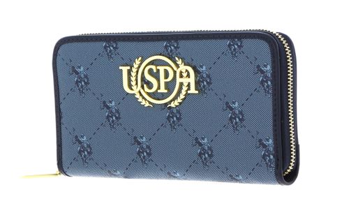 U.S. POLO ASSN. Hampton Zip Wallet Blue