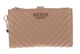 GUESS Keillah SLG Double Zip Organizer Beige GUESS Keillah SLG Double Zip Organizer Beige