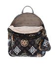 GUESS House Party Backpack L Brown Logo Multi