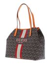 GUESS Vikky Tote Black Logo / Cognac GUESS Vikky Tote Black Logo / Cognac