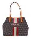 GUESS Vikky Tote Black Logo / Cognac GUESS Vikky Tote Black Logo / Cognac