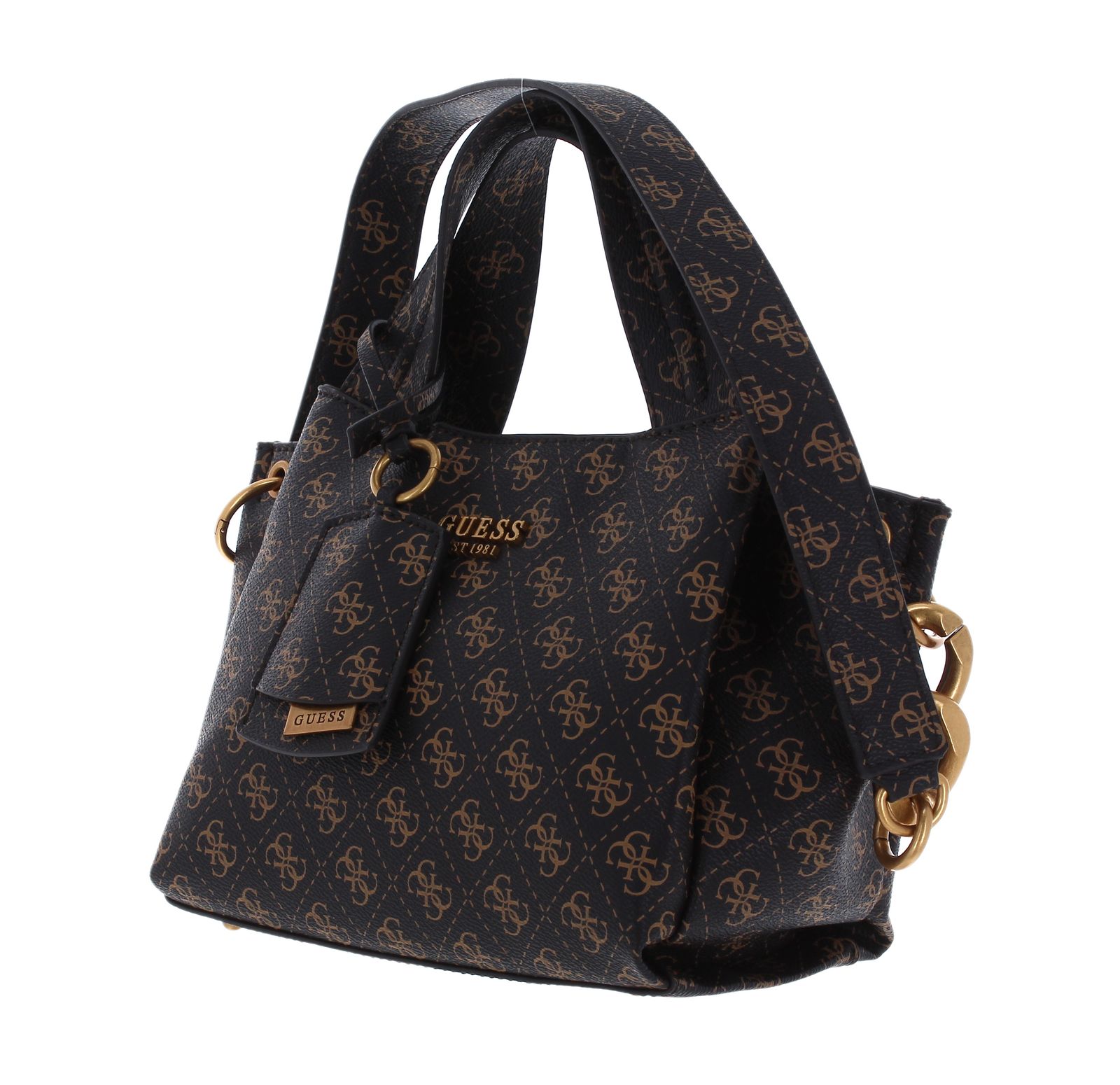 GUESS Zed Girlfriend Carryall S Brown Logo GUESS Zed Girlfriend Carryall S Brown Logo