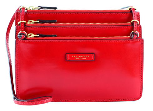 THE BRIDGE Crossbody Bag Rosso Ciliegea / Oro