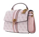 GUESS Ginevra Logo Top Handle Flap Blush Logo