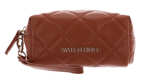 VALENTINO Ocarina Soft Cosmetic Case Cuoio