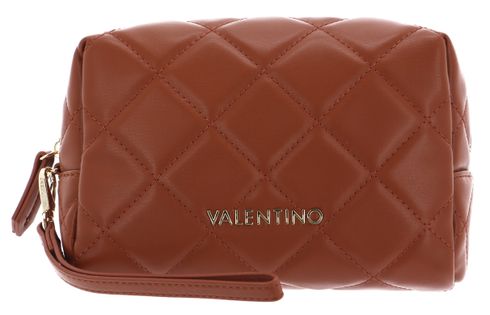 VALENTINO Ocarina Soft Cosmetic Case Cuoio