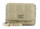 Calvin Klein Re-Lock Quilt Trifold Wallet M Stoney Beige