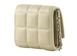 Calvin Klein Re-Lock Quilt Trifold Wallet M Stoney Beige