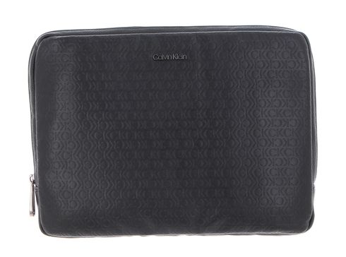 Calvin Klein CK Must Mono Laptop Case L Black Tonal Mono