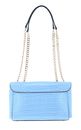GUESS Nell Croc Convertible Crossbody Flap Powder Blue