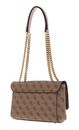 GUESS Nell Logo Convertible Crossbody Flap Latte Logo / Rosewood GUESS Nell Logo Convertible Crossbody Flap Latte Logo / Rosewood