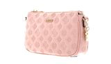 GUESS LA Femme Double Pouch Crossbody Pale Rose GUESS LA Femme Double Pouch Crossbody Pale Rose