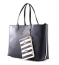 TOMMY HILFIGER Iconic Tommy Tote Solid Stripe Space Blue