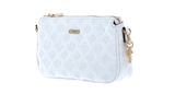 GUESS LA Femme Double Pouch Crossbody White GUESS LA Femme Double Pouch Crossbody White
