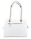 GUESS LA Femme Girlfriend Shoulder Satchel White GUESS LA Femme Girlfriend Shoulder Satchel White