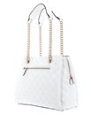 GUESS LA Femme Girlfriend Shoulder Satchel White GUESS LA Femme Girlfriend Shoulder Satchel White