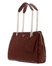 GUESS LA Femme Girlfriend Shoulder Satchel Cognac