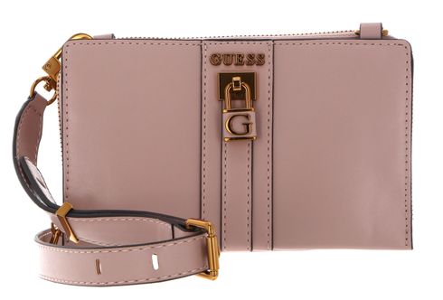 GUESS Ginevra Mini Girlfriend Crossbody Rosewood