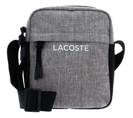 LACOSTE Vertical Camera Bag Gris Chine Noir LACOSTE Vertical Camera Bag Gris Chine Noir