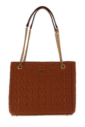 GUESS Elenia Girlfriend Carryall Cognac