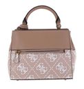 GUESS Double Compartment Satchel S Rose Logo