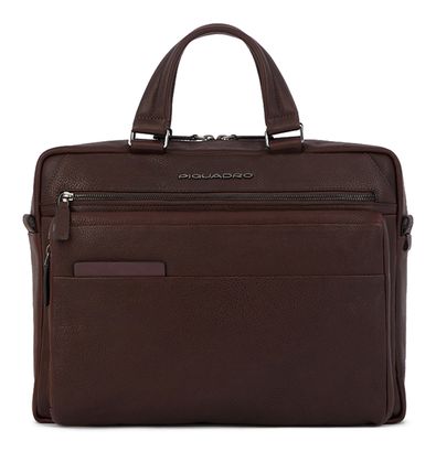 PIQUADRO Paavo 2 Handle Briefcase Testa Di Moro