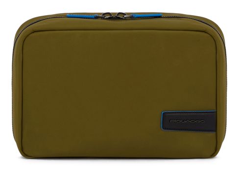 PIQUADRO PQ-RY Toiletry Bag Verde / Nero