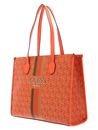GUESS Silvana Girlfriend Tote Orange Logo
