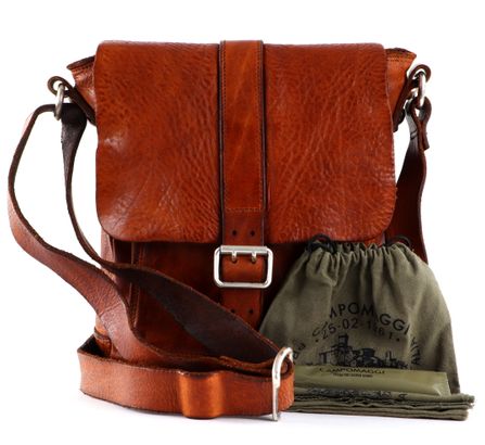 CAMPOMAGGI Saturno Crossbody Bag Cognac