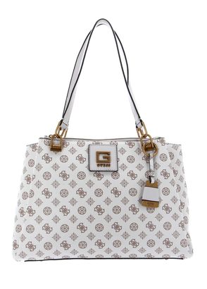 GUESS Alva Status Carryall Cream Logo