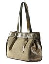 CAMPOMAGGI Shopping Bag S Ecru + T / V. Militare
