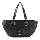 CAMPOMAGGI Half Moon Shopping Bag M Nero CAMPOMAGGI Half Moon Shopping Bag M Nero