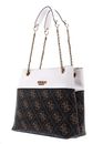 GUESS Elite Society Carryall Brown Logo / Stone