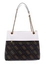 GUESS Elite Society Carryall Brown Logo / Stone