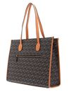 GUESS Silvana Girlfriend Tote Black Logo / Cognac
