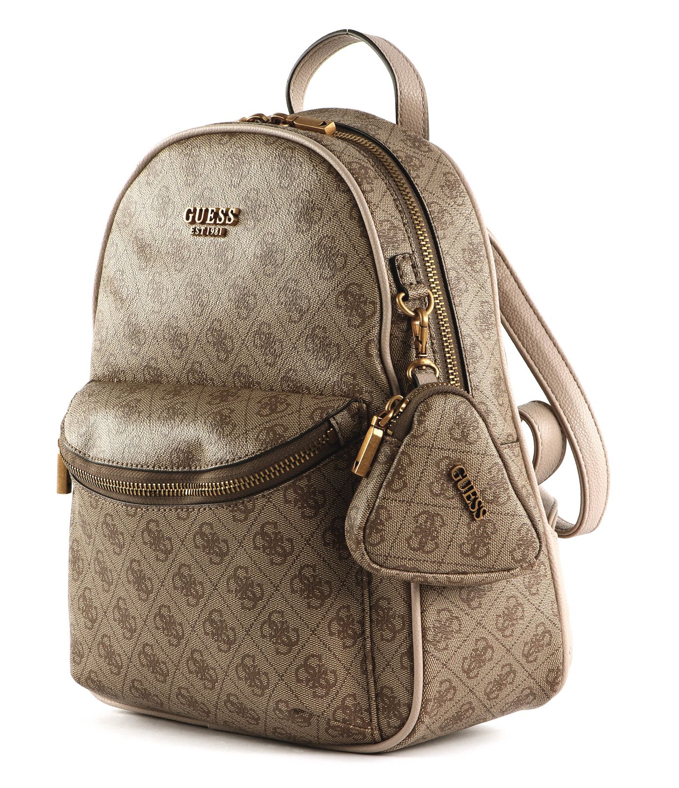 GUESS House Party Backpack L Latte Logo GUESS House Party Backpack L Latte Logo