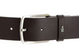 LACOSTE Casual 35 Raw Edges Stitched Belt W90 Dark Brown LACOSTE Casual 35 Raw Edges Stitched Belt W90 Dark Brown