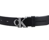 Calvin Klein CKJ Monogram Seasonal Mono Hardware Leather Belt 30MM W115 Black Calvin Klein CKJ Monogram Seasonal Mono Hardware Leather Belt 30MM W115 Black
