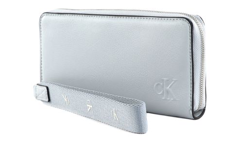 Calvin Klein CKJ Ultralight Zip Around With Wristlet Blue Oasis