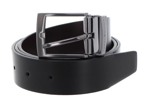 TOMMY HILFIGER Adan 3.5 Reversible Belt W80 Black / Testa Di Moro