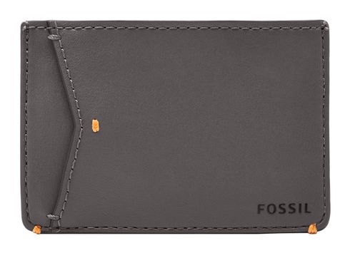 FOSSIL Joshua Vegan Cactus Card Case Lead Gray