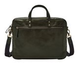 FOSSIL Haskell Double Briefbag Dark Loden