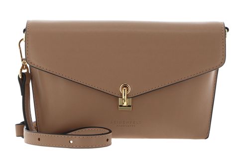 SEIDENFELT MANUFAKTUR Kisa Crossbody Light Cappuccino / Gold
